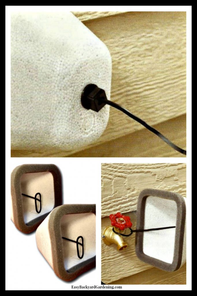 Winterize with Styrofoam Outdoor Faucet Covers Easy Backyard Gardening