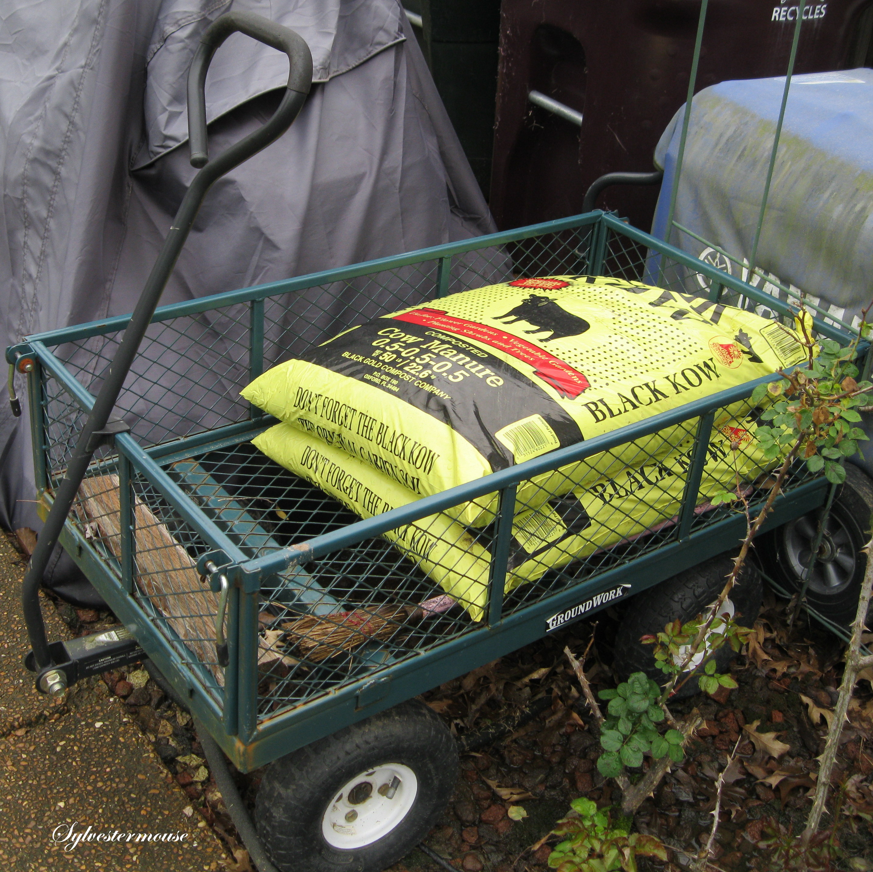 Utility Garden Cart for Moving Flowers, Supplies & More Easy Backyard Gardening